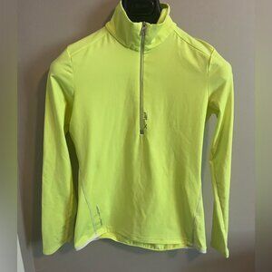 Ralph Lauren 14 zip high visibility athletic shirt womens xs